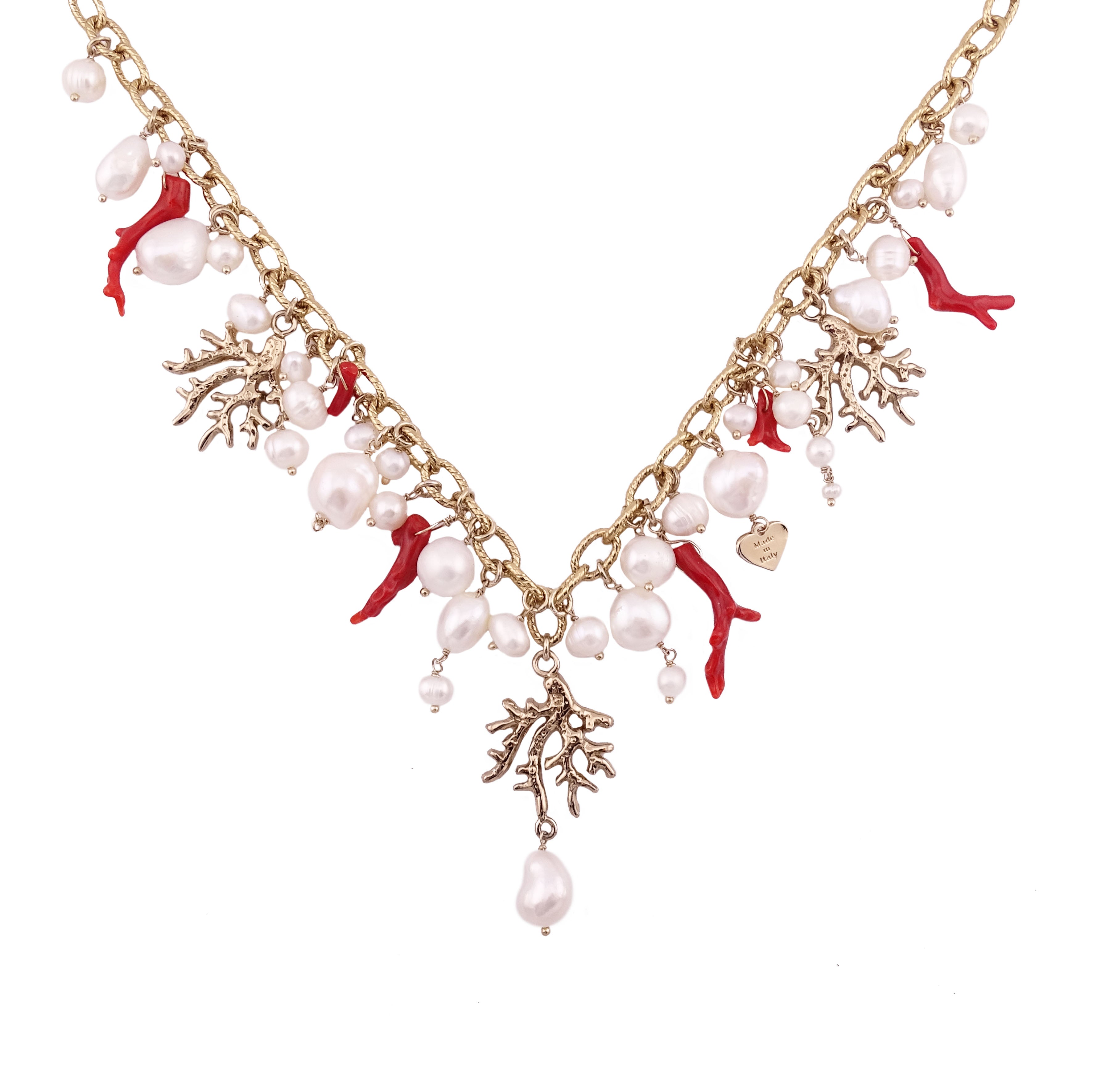 Collana Coralli e Perle