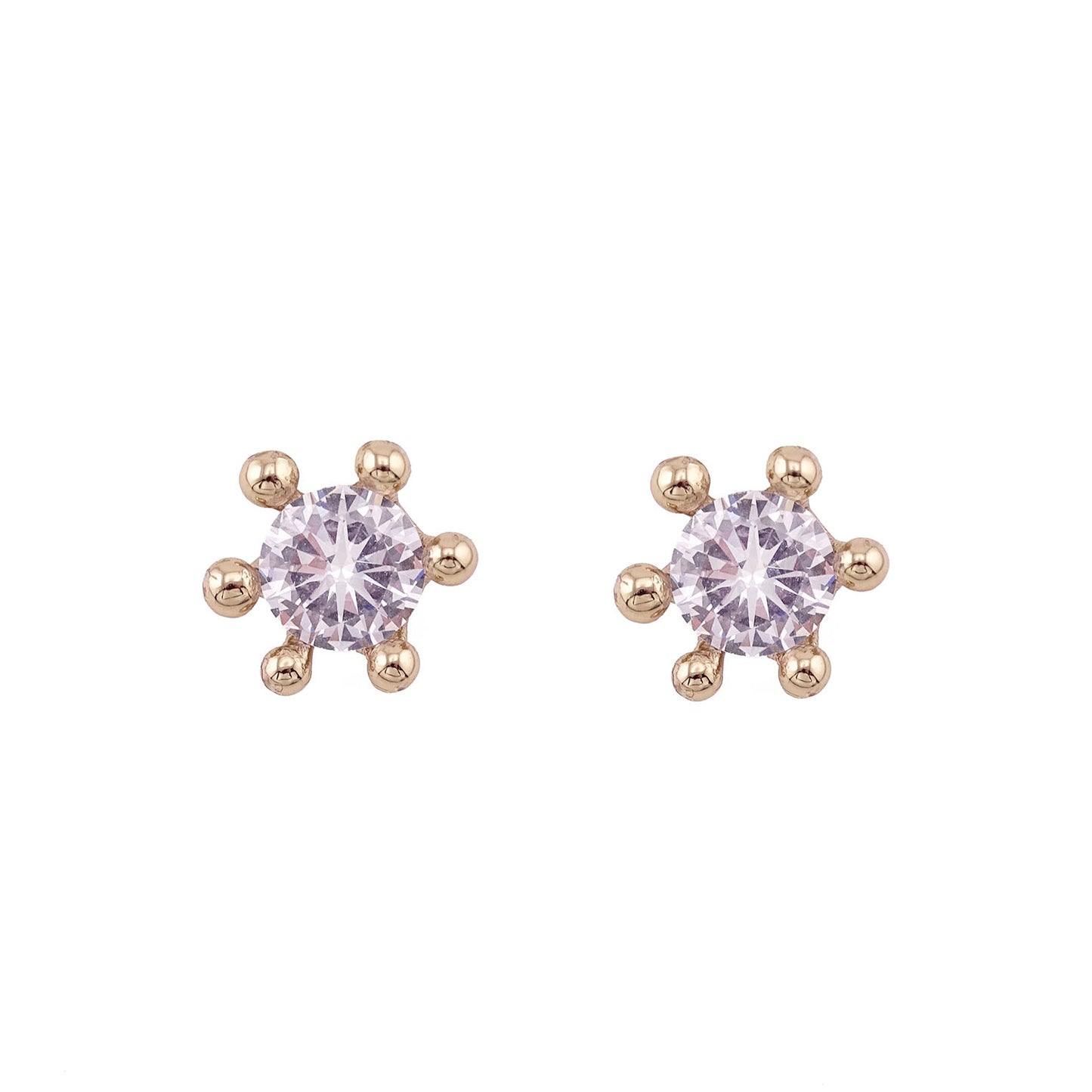Orecchini corona con zircone
