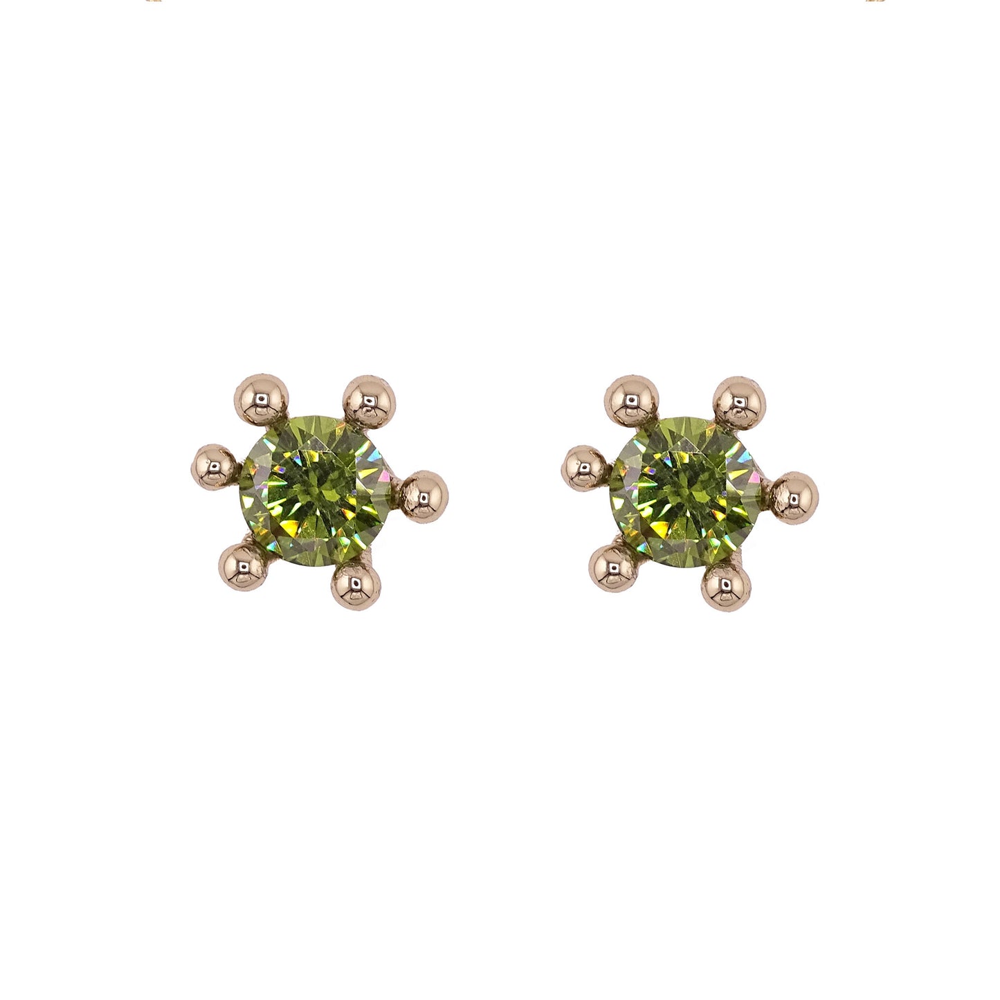 Orecchini corona con zircone