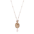 763 Collana lunga cammeo barboncino big