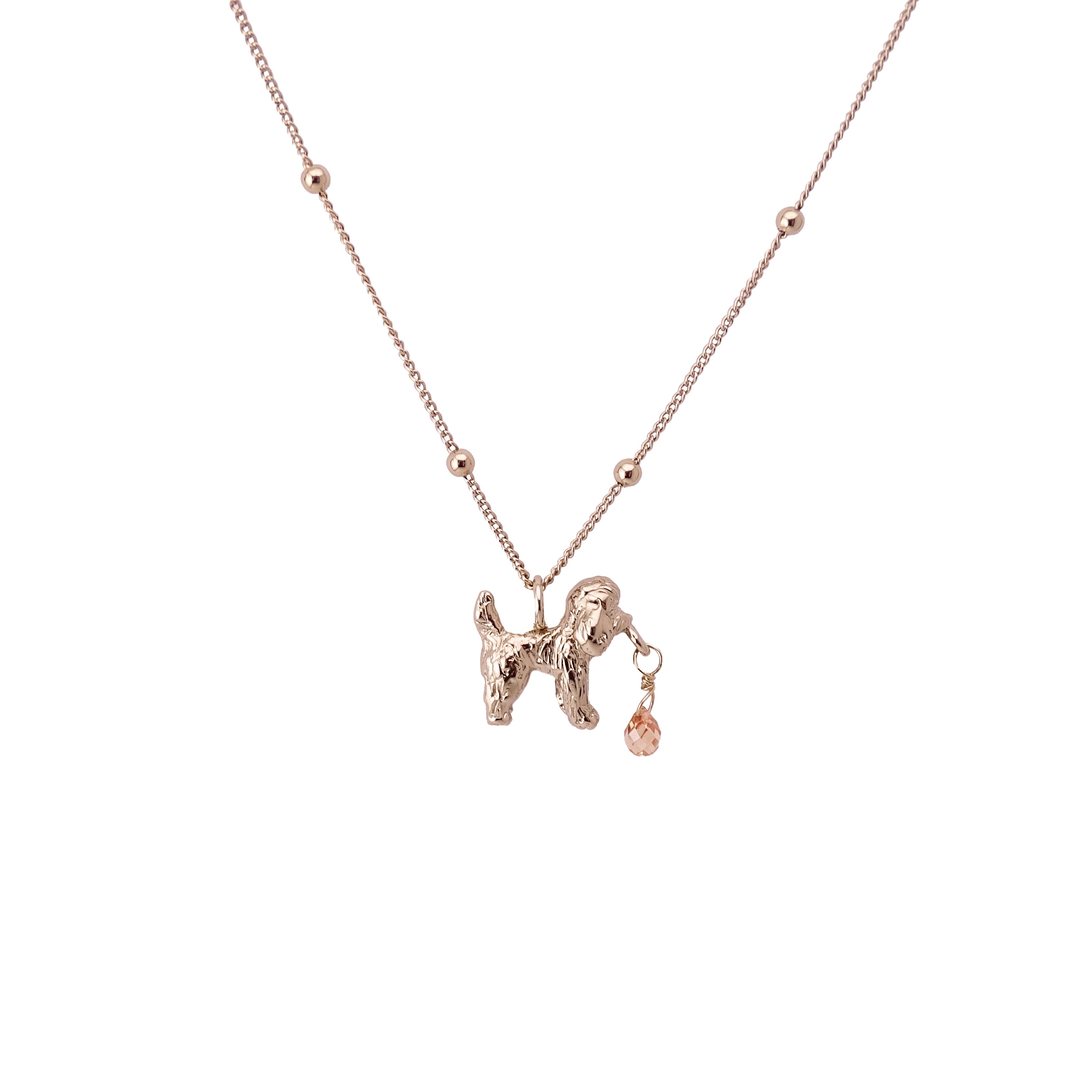 766 Collana Barboncino big e zircone