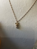 002 Collana muso gatto e zirconcino