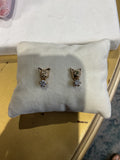 001 Orecchini muso gatto e zirconcino