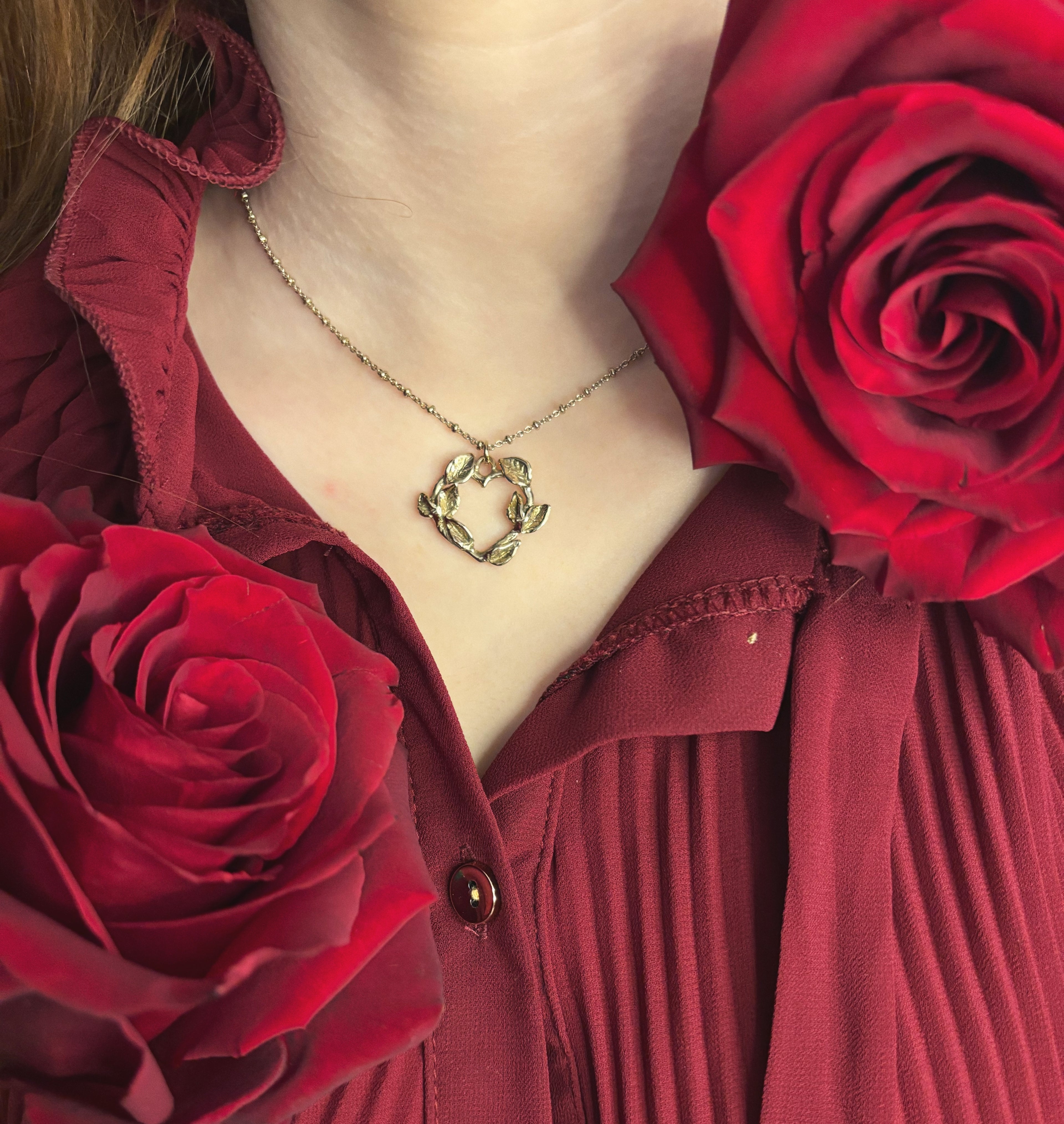 Collana cuore ramo small