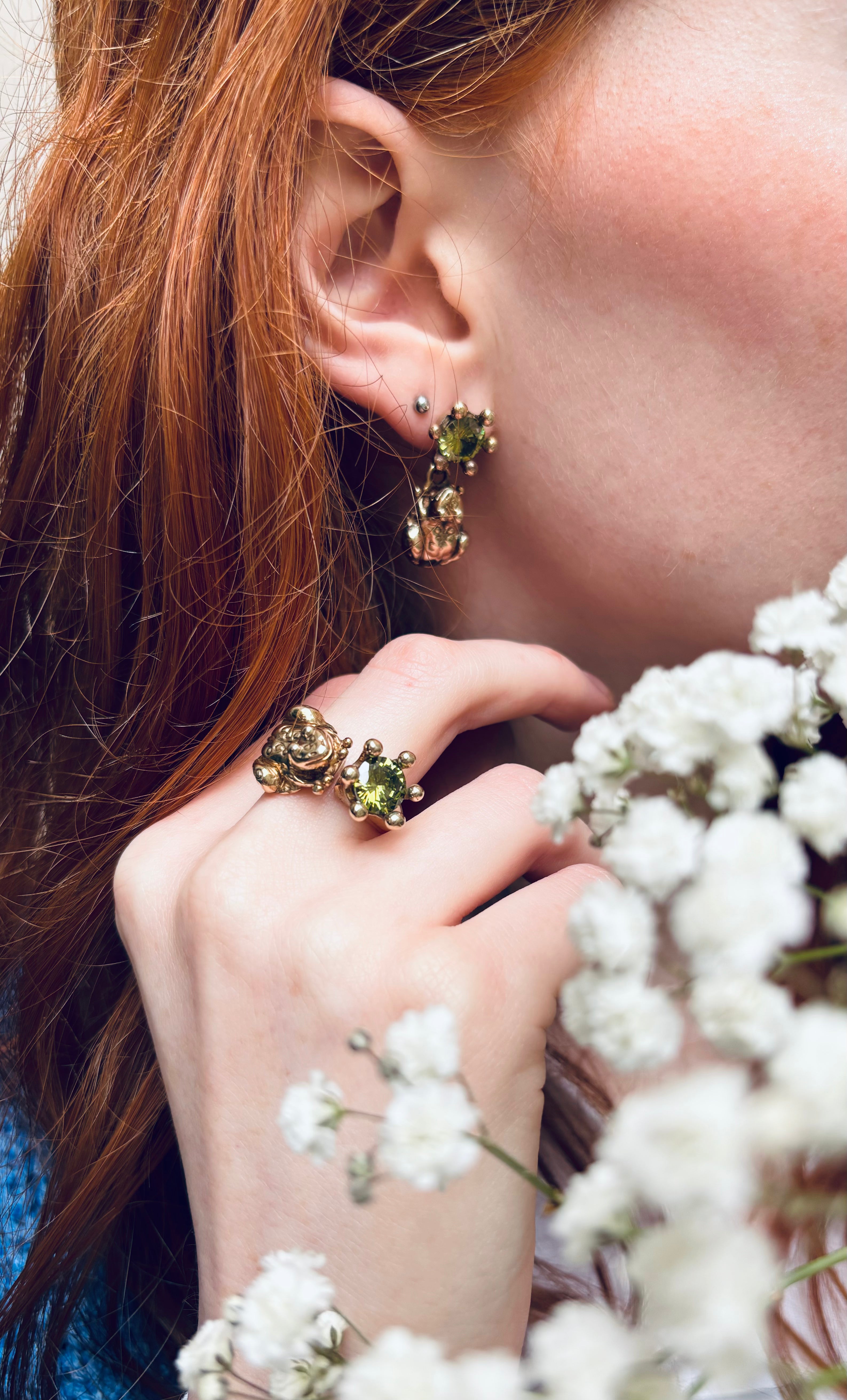 Orecchini principe ranocchio con corona