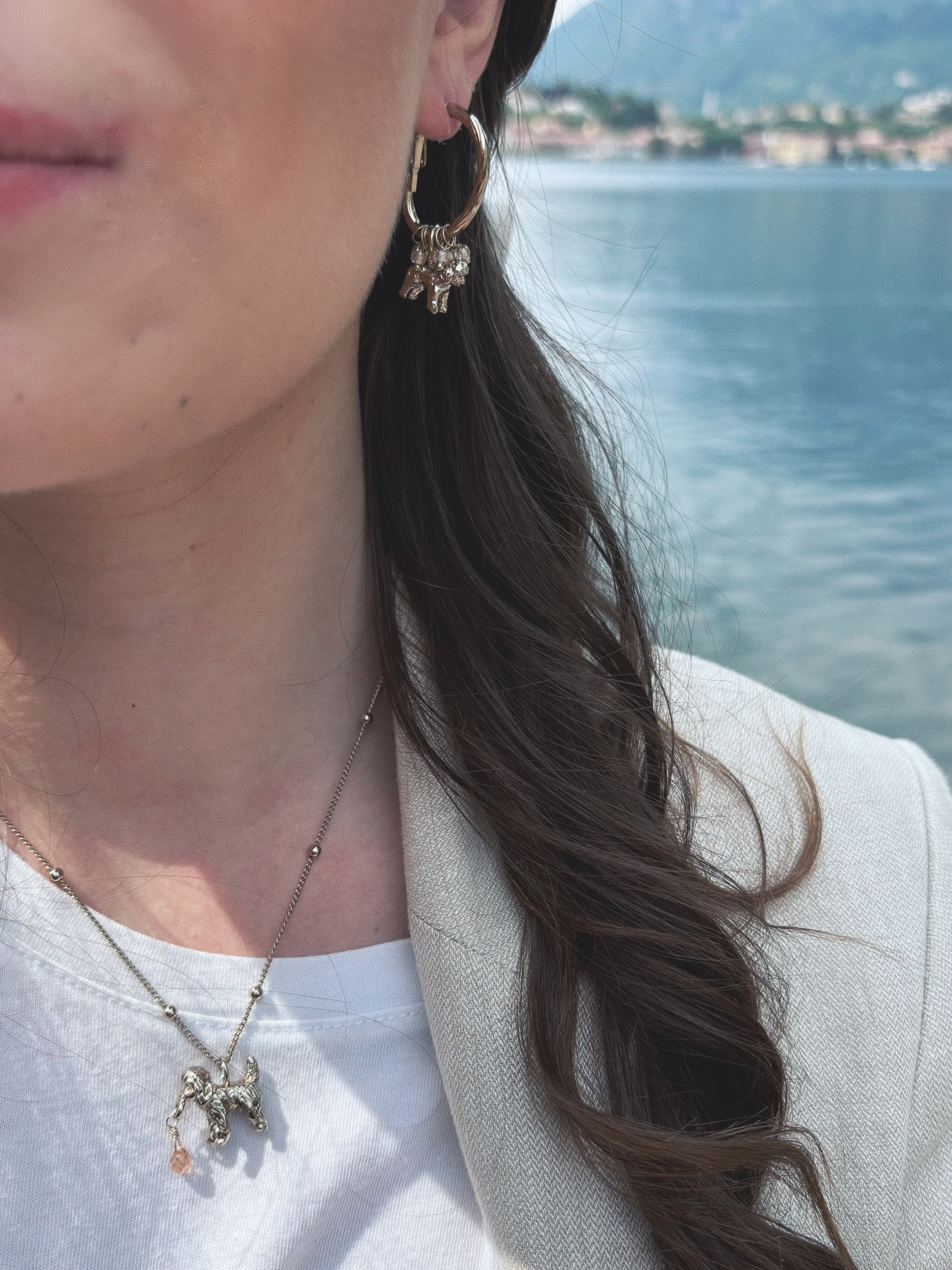 766 Collana Barboncino big e zircone