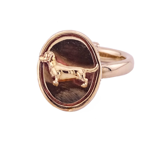 278 Anello cammeo small regolabile bassotto
