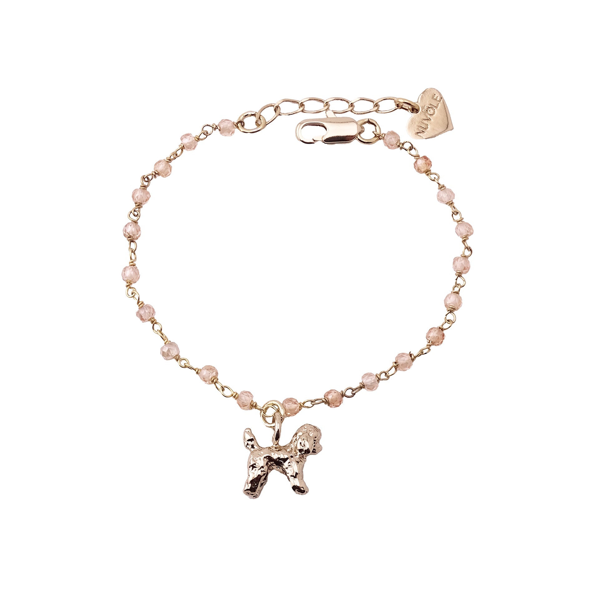 Bracciale Rosario barboncino champagne