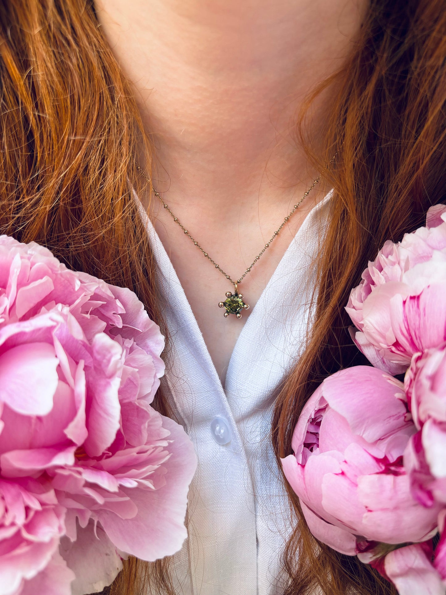 Collana corona con zircone