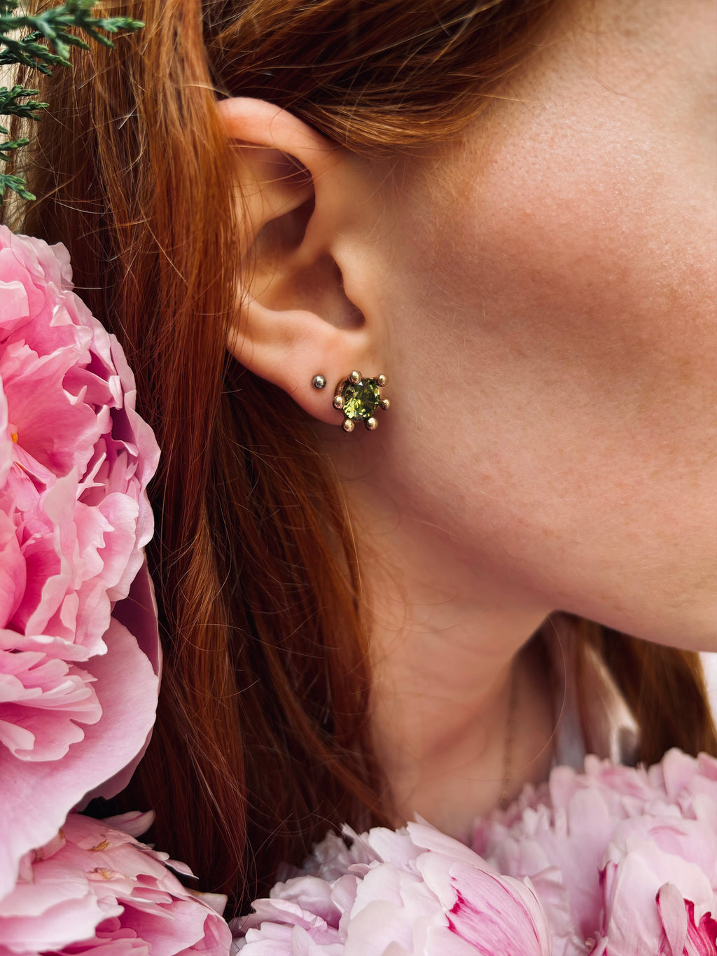 Orecchini corona con zircone