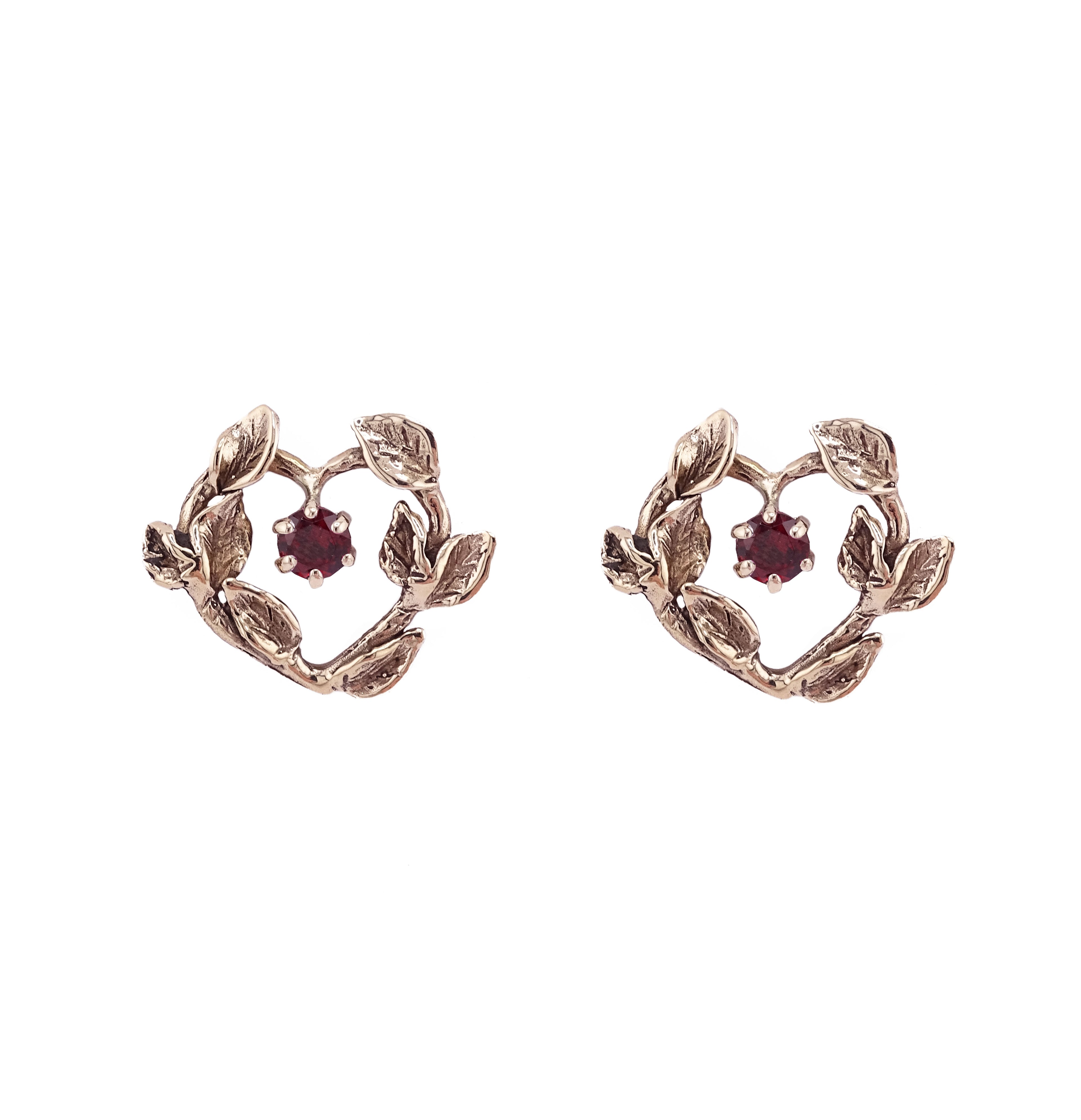 Orecchini cuore ramo punto luce